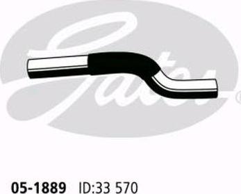 GATES 05-1889 - Radiator Hose car-mod.net