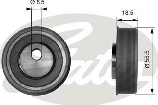 GATES T41038 - Tensioner Pulley, timing belt car-mod.net