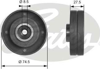 GATES T41174 - Deflection / Guide Pulley, timing belt car-mod.net
