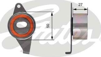GATES T41245 - Tensioner Pulley, timing belt car-mod.net