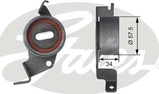 GATES T41212 - Tensioner Pulley, timing belt car-mod.net