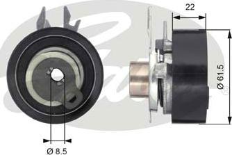 GATES T43061 - Tensioner Pulley, timing belt car-mod.net