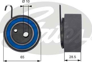 GATES T43144 - Tensioner Pulley, timing belt car-mod.net