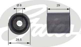 GATES T42044 - Deflection / Guide Pulley, timing belt car-mod.net