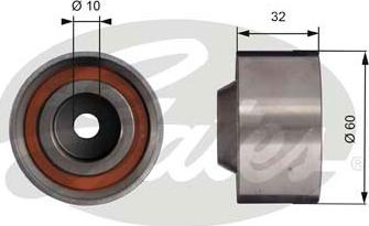 GATES T42017 - Deflection / Guide Pulley, timing belt car-mod.net