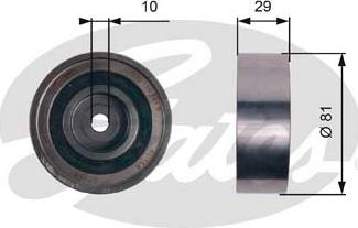 GATES T42305 - Deflection / Guide Pulley, timing belt car-mod.net