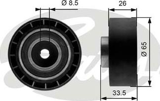 GATES T39057 - Pulley, v-ribbed belt car-mod.net