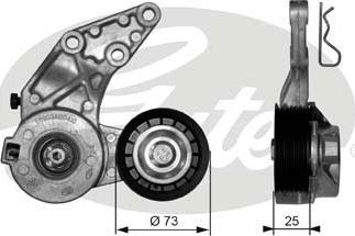 GATES T39067 - Belt Tensioner, v-ribbed belt car-mod.net