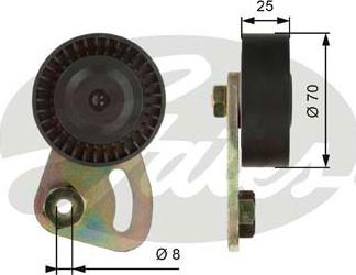 GATES T39019 - Pulley, v-ribbed belt car-mod.net