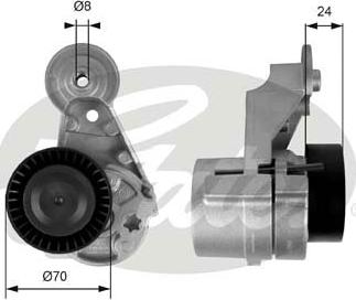 GATES T39025 - Belt Tensioner, v-ribbed belt car-mod.net