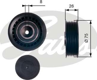 GATES T39144 - Belt Tensioner, v-ribbed belt car-mod.net