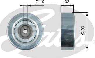 GATES T36495 - Pulley, v-ribbed belt car-mod.net