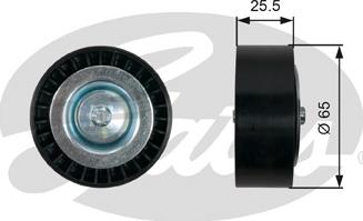 GATES T36454 - Pulley, v-ribbed belt car-mod.net