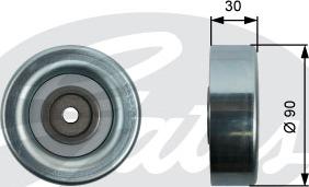GATES T36415 - Pulley, v-ribbed belt car-mod.net