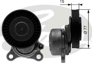 GATES T38441 - Belt Tensioner, v-ribbed belt car-mod.net