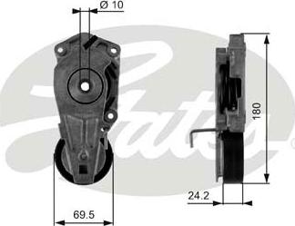GATES T38405 - Belt Tensioner, v-ribbed belt car-mod.net