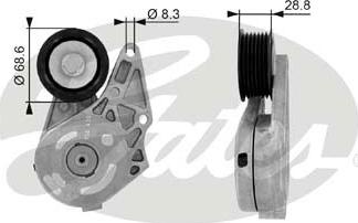 GATES T38175 - Belt Tensioner, v-ribbed belt car-mod.net
