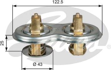 GATES TH52180/87G1 - Coolant thermostat / housing car-mod.net