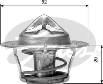 GATES TH04182G1 - Coolant thermostat / housing car-mod.net