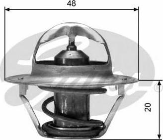 GATES TH00391G2 - Coolant thermostat / housing car-mod.net