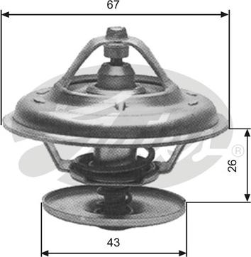 GATES TH13380G1 - Coolant thermostat / housing car-mod.net