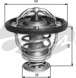 GATES TH33682G1 - Coolant thermostat / housing car-mod.net