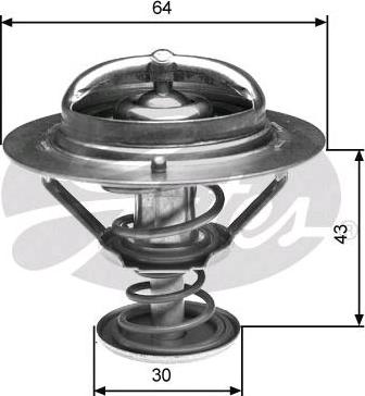 GATES TH27088G1 - Coolant thermostat / housing car-mod.net