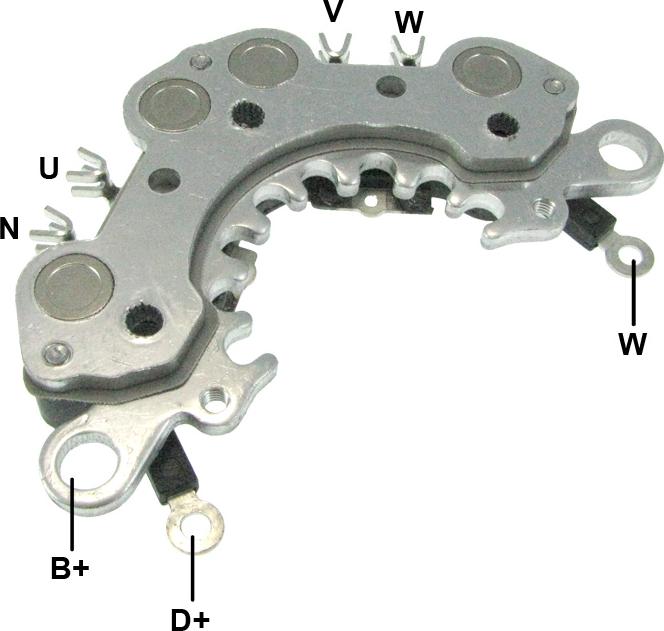 GAUSS GA1596 - Rectifier, alternator car-mod.net