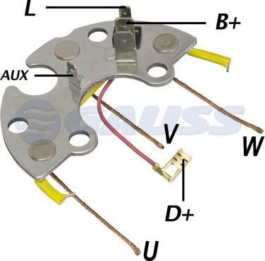 GAUSS GA1522 - Rectifier, alternator car-mod.net