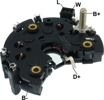 GAUSS GA1667 - Rectifier, alternator car-mod.net