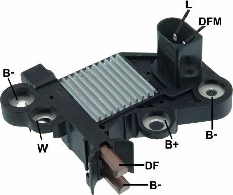 GAUSS GA343 - Voltage regulator, alternator car-mod.net