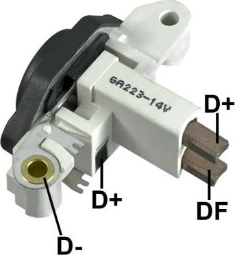 GAUSS GA223 - Voltage regulator, alternator car-mod.net