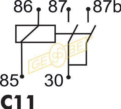Gebe 9 8141 1 - Sensor of exhaust gas Temperature car-mod.net