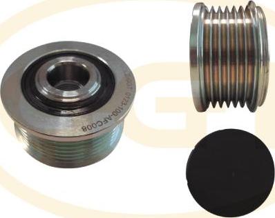 GGT ARL008 - Pulley, alternator, freewheel clutch car-mod.net