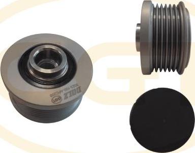 GGT ARL208 - Pulley, alternator, freewheel clutch car-mod.net