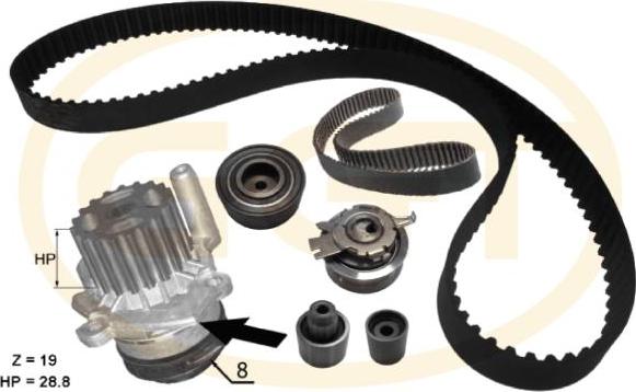 GGT KPA20248 - Water Pump & Timing Belt Set car-mod.net