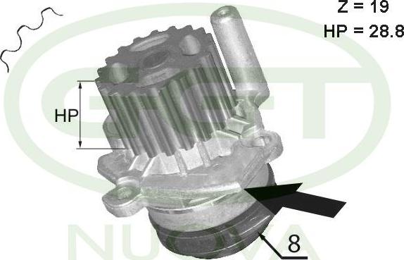 GGT PA12610 - Water Pump car-mod.net