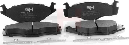 GH GH-419969 - Brake Pad Set, disc brake car-mod.net