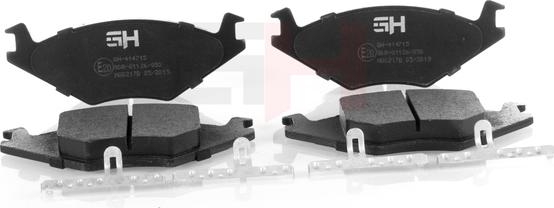 GH GH-414715 - Brake Pad Set, disc brake car-mod.net