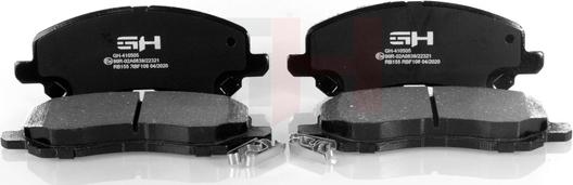 GH GH-410505 - Brake Pad Set, disc brake car-mod.net