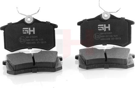 GH GH-410201 - Brake Pad Set, disc brake car-mod.net