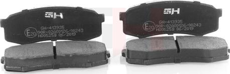 GH GH-413935 - Brake Pad Set, disc brake car-mod.net