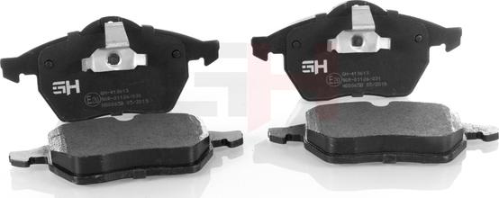GH GH-413613 - Brake Pad Set, disc brake car-mod.net