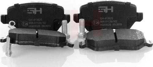 GH GH-413625 - Brake Pad Set, disc brake car-mod.net