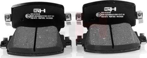 GH GH-413316 - Brake Pad Set, disc brake car-mod.net