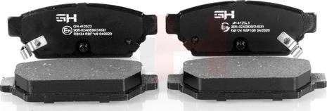 GH GH-412523 - Brake Pad Set, disc brake car-mod.net