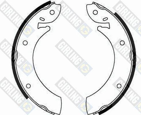 Girling 5160871 - Drum Brake Shoe Set car-mod.net