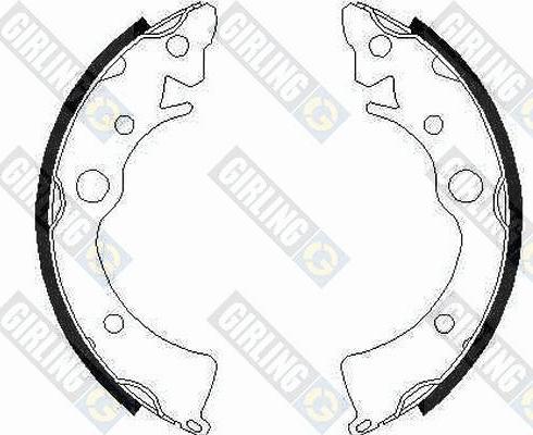 Girling 5162109 - Drum Brake Shoe Set car-mod.net