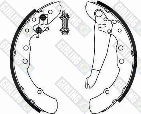 Girling 5185449 - Drum Brake Shoe Set car-mod.net