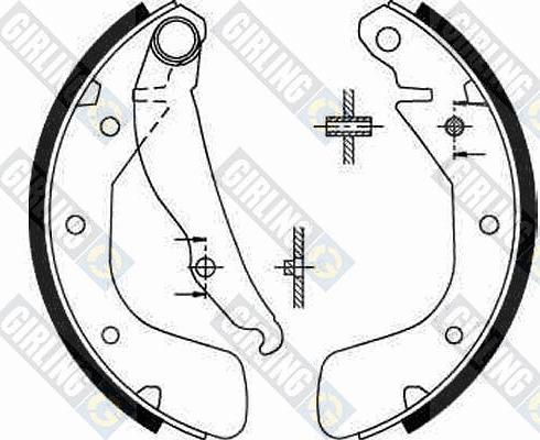 Girling 5185439 - Drum Brake Shoe Set car-mod.net